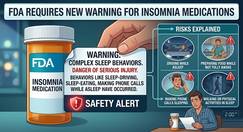 FDA Requires New Warning for Insomnia Medications – Safety Alert & Risks Explained 1 Insomnia Medications
