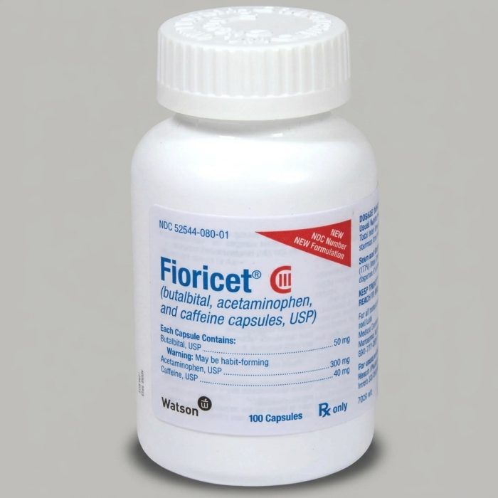 Watson Fioricet (Butalbital/Acetaminophen/Caffeine) | Clinical Tension Headache Relief Buy Butalbital 50mg Online - Secure Telehealth Tension Headache Prescription and Fast USA Delivery | Buy Fioricet 40mg Online